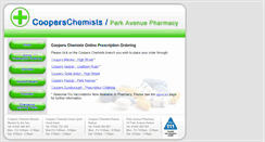 Desktop Screenshot of cooperschemists.com