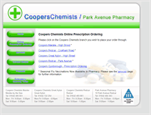 Tablet Screenshot of cooperschemists.com
